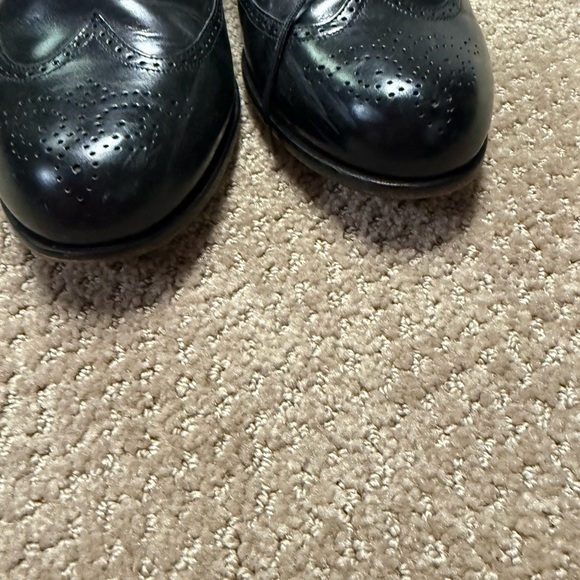 Johnston & Murphy Classic Black Leather Men's Dress Shoes - Picture 3 of 8